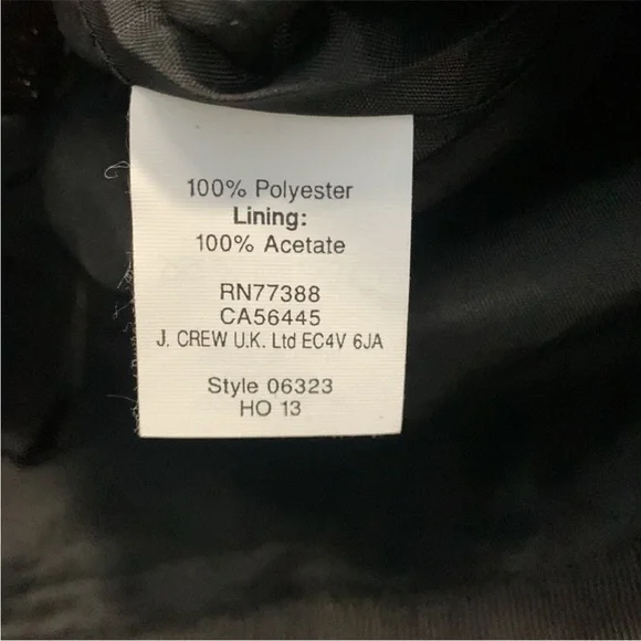 New J. Crew Sz 6 Elegant Navy Blue Brocade Polka Dot Pencil Skirt - Picture 7 of 7